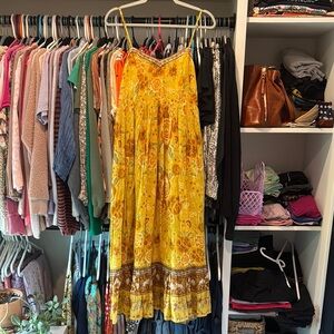 Spell Yellow Floral Maxi Dress